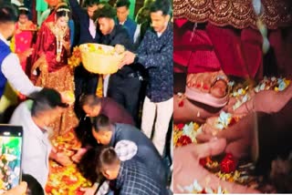 शहीद की बहन की शादी में शामिल हुए 16 गरुड़ कमांडो भाई, जमीन पर हथेली बिछाकर दी विदाई