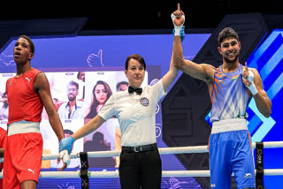 World Championships bronze medalist Nishant Dev started his campaign at the 1st Olympic Boxing Qualifier with an exciting 3-1 win against British pugilist Lewis Richardson but the seasoned Shiva Thapa lost here on Wednesday.