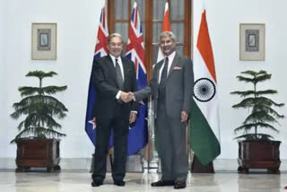 New Zealand Foreign Minister (Left) with S Jaishankar; Photo: AP