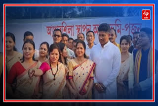 Piyush Hazarika lays foundation stone of 5 schools in Teok