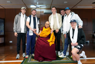 England Cricket Team players met with the Tibetan spiritual leader, Dalai Lama on Wednesday