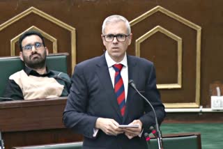 CM Omar Abdullah addressing the assembly