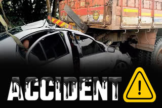 COLLISION BETWEEN CAR AND TRUCK