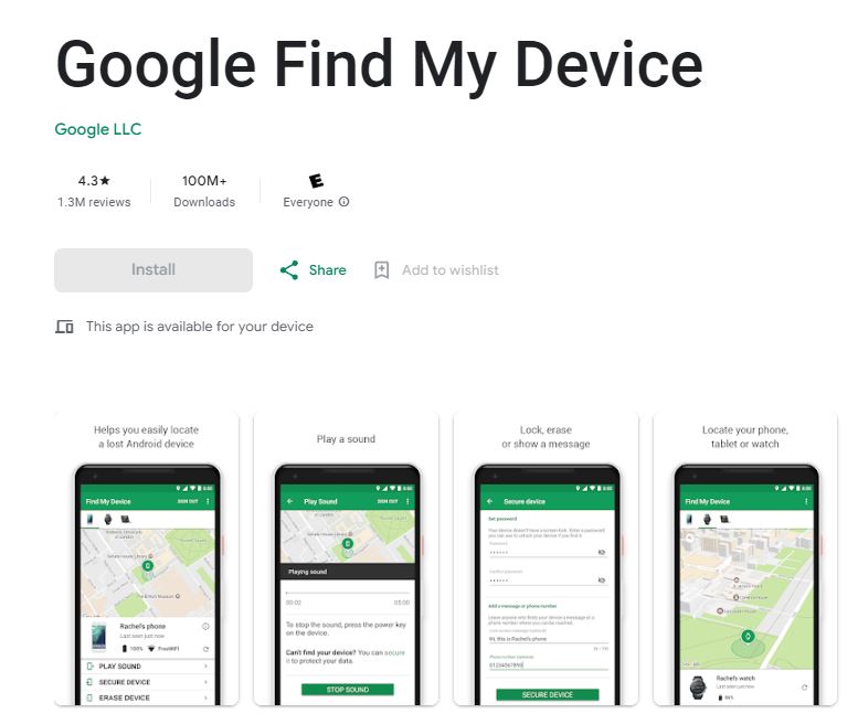 find my device app