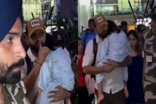 ROHIT SHARMA MIFFED AS CROWD SCREAMS WHILE DAUGHTER SAMAIRA SLEEPS