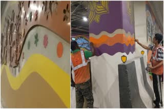Pragati Maidan Tunnel paintings