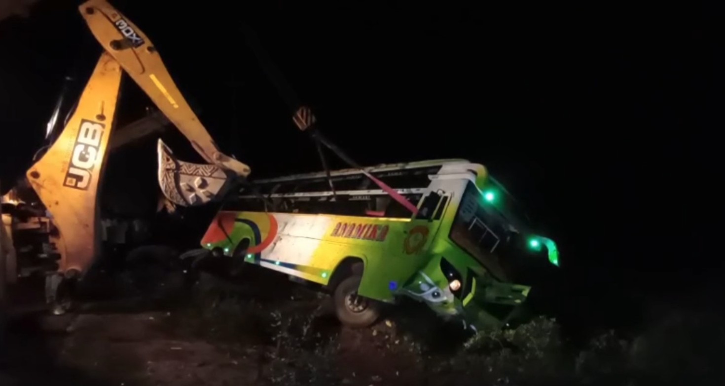 Bangladesh Tourist Bus Overturns