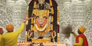 ayodhya ram mandir navami poojan ram mandir live today.