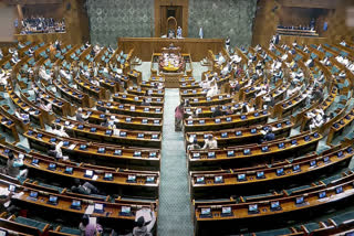 View of the Lok Sabha during ongoing Winter session of Parliament