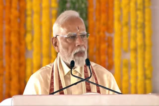ராமேஸ்வரம்  அரசு விழாவில் உரையாற்றும் பிரதமர் மோடி