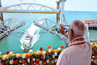 PM Modi inaugurates Pamban Bridge