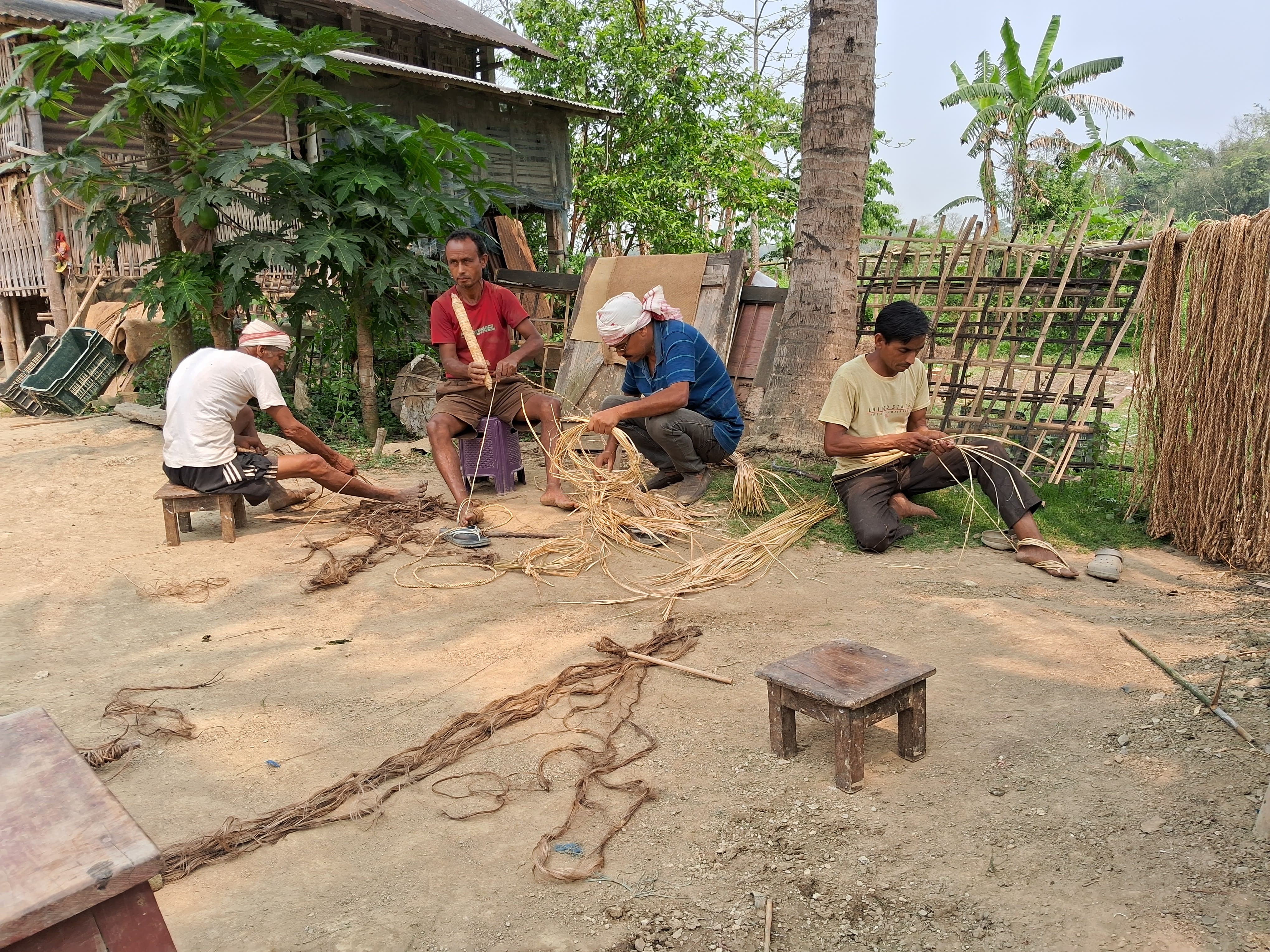 Farmers are busy making pagaha for rangali bihu in Dibrugarh