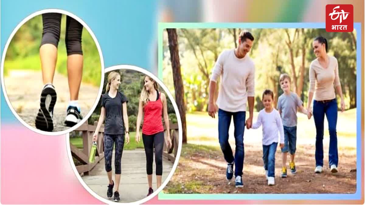 walking rquired for each age group and walking benefits for human health