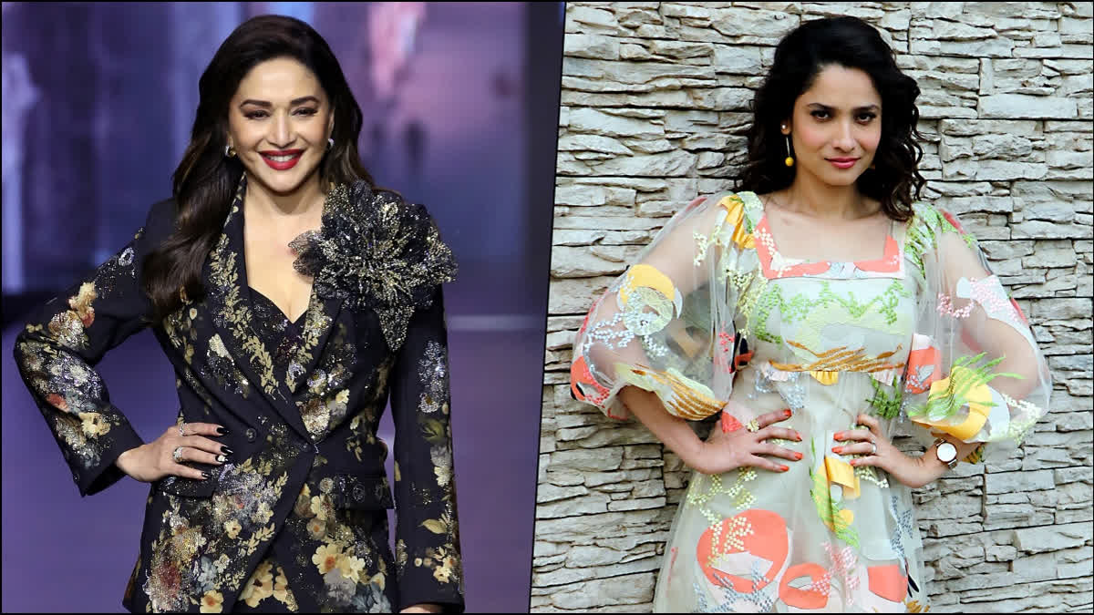 Madhuri Dixit (left), Ankita Lokhande (right)