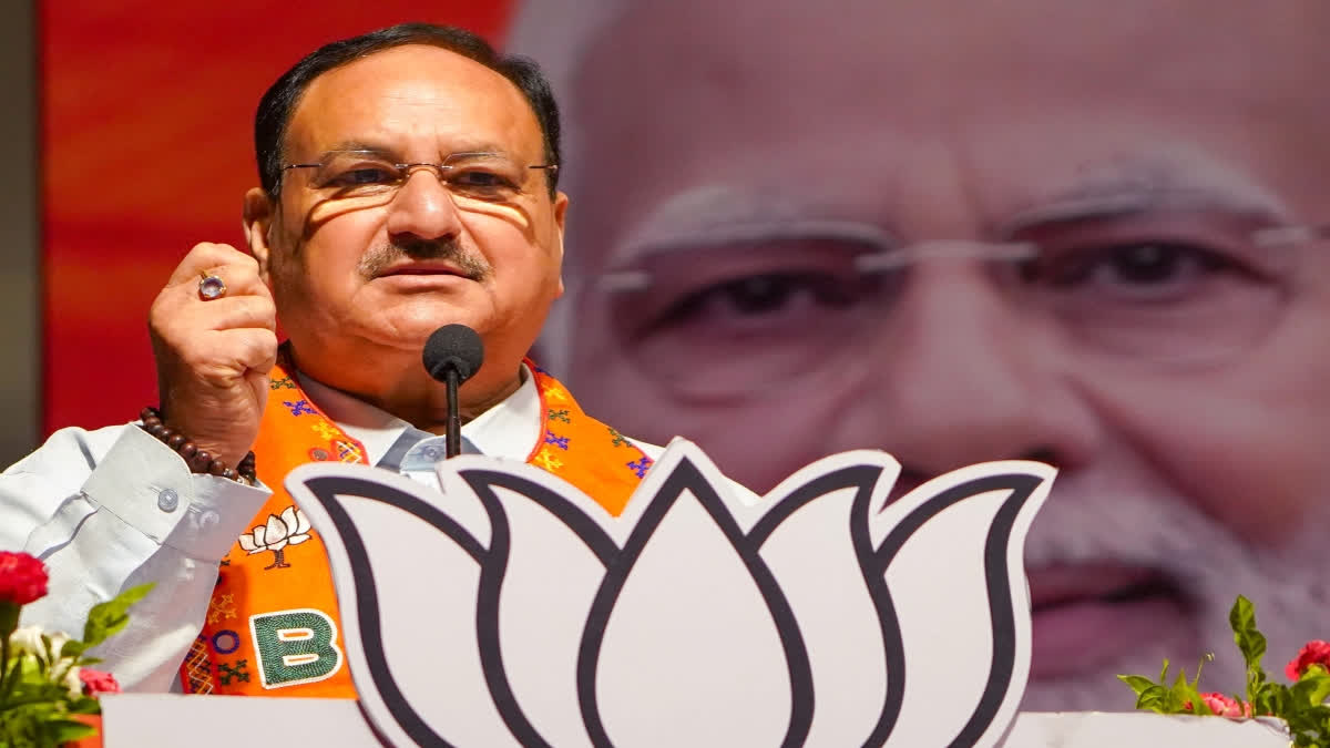 In a scathing attack on Congress, BJP president J P Nadda on Monday alleged that the grand old party is "anti-Sanatan" and "anti-Ram" and that it joins hands with anti-national forces. Nadda, who addressed election rallies at Peddapalli and Bhongir in Telangana, also said Congress leader Rahul Gandhi accusing the BJP of seeking to end reservations is a case of pot calling the kettle black.