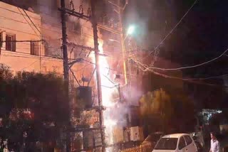 NARMADAPURAM FIRE IN TRANSFORMER