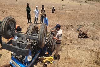 Jabalpur tractor overturns 5 death