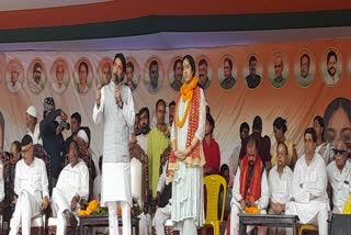 Congress candidate Yashaswini Sahay election rally in Ranchi