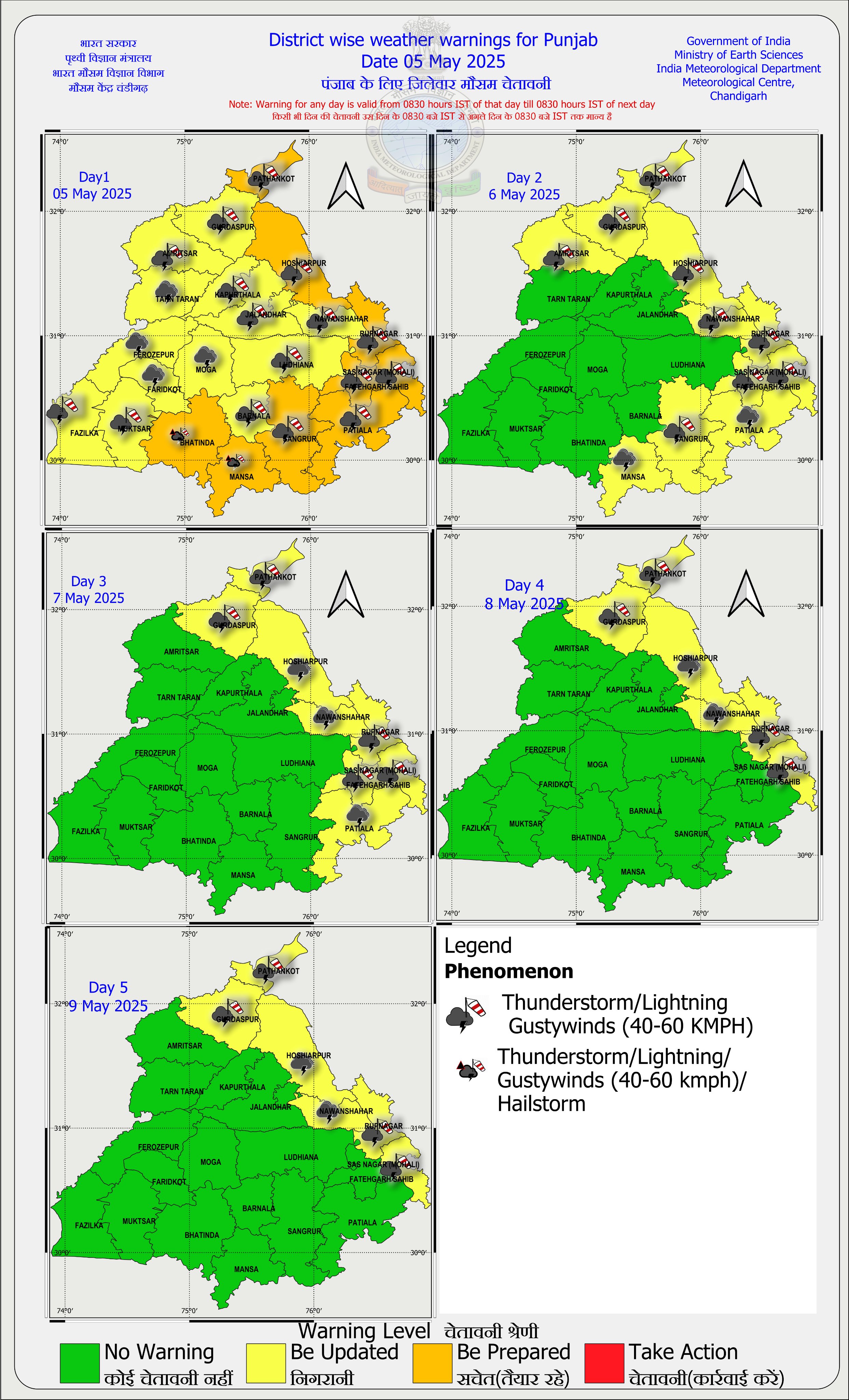 Today Punjab Rain Alert
