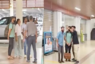 PRANAV MOHANLAL  PRANAV MOHANLAL VIDEO VIRAL  പ്രണവ് മോഹന്‍ലാല്‍  പ്രണവ് വിമാനത്താവളത്തില്‍