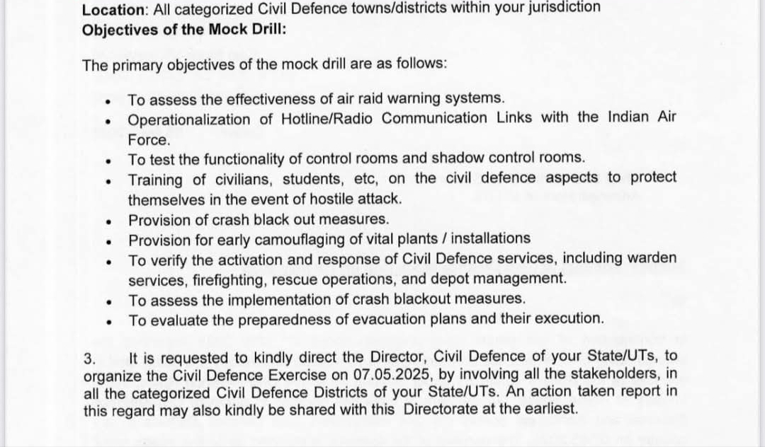 Civil Defence Mock Drills