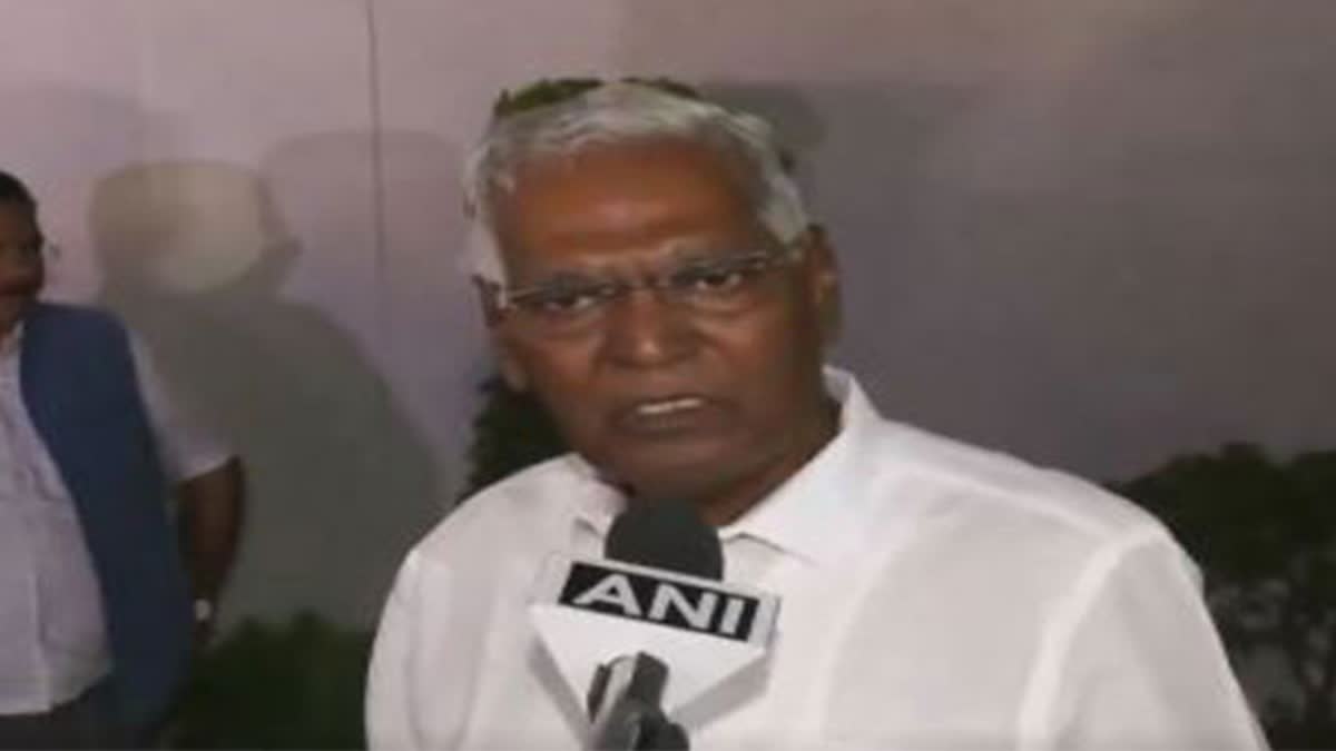 CPI GENERAL SECRETARY D RAJA  INDIA  NDA  MALLIKARJUN KHARGE