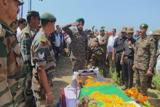 Soldier Kulwinder Singh last rites in Una