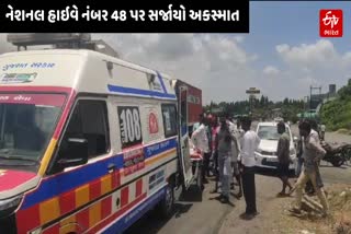 નવસારીના વેસ્મા નજીક સર્જાયો અકસ્માત