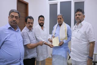 Minister B. Nagendra submitted his resignation letter to CM Siddaramaiah