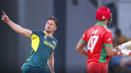 T20 WORLD CUP 2024  MARCUS STOINIS  ഓസ്‌ട്രേലിയ VS ഒമാൻ  ടി20 ലോകകപ്പ്