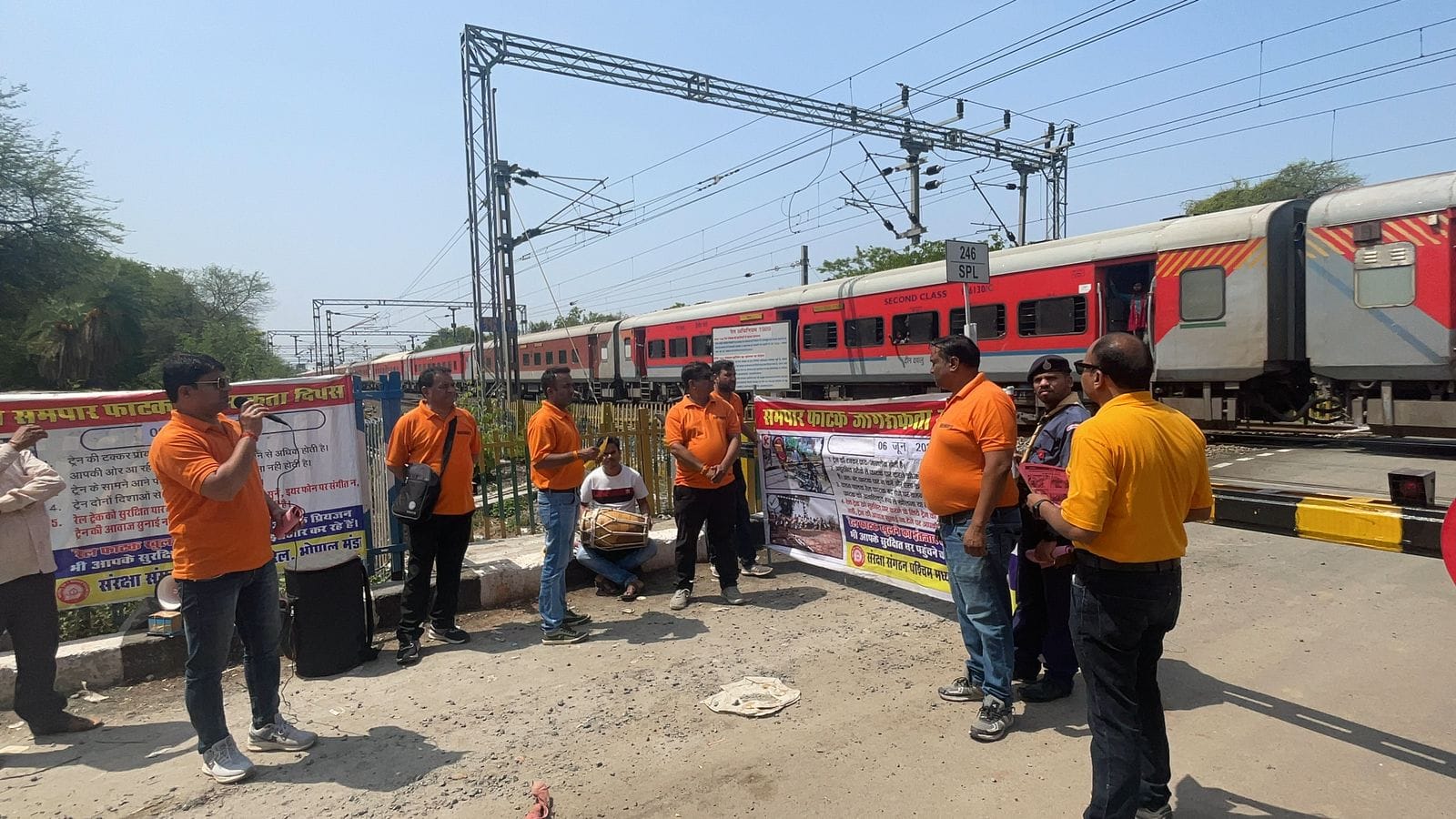 RAILWAY CROSSING AWARENESS CAMPAIGN IN MP