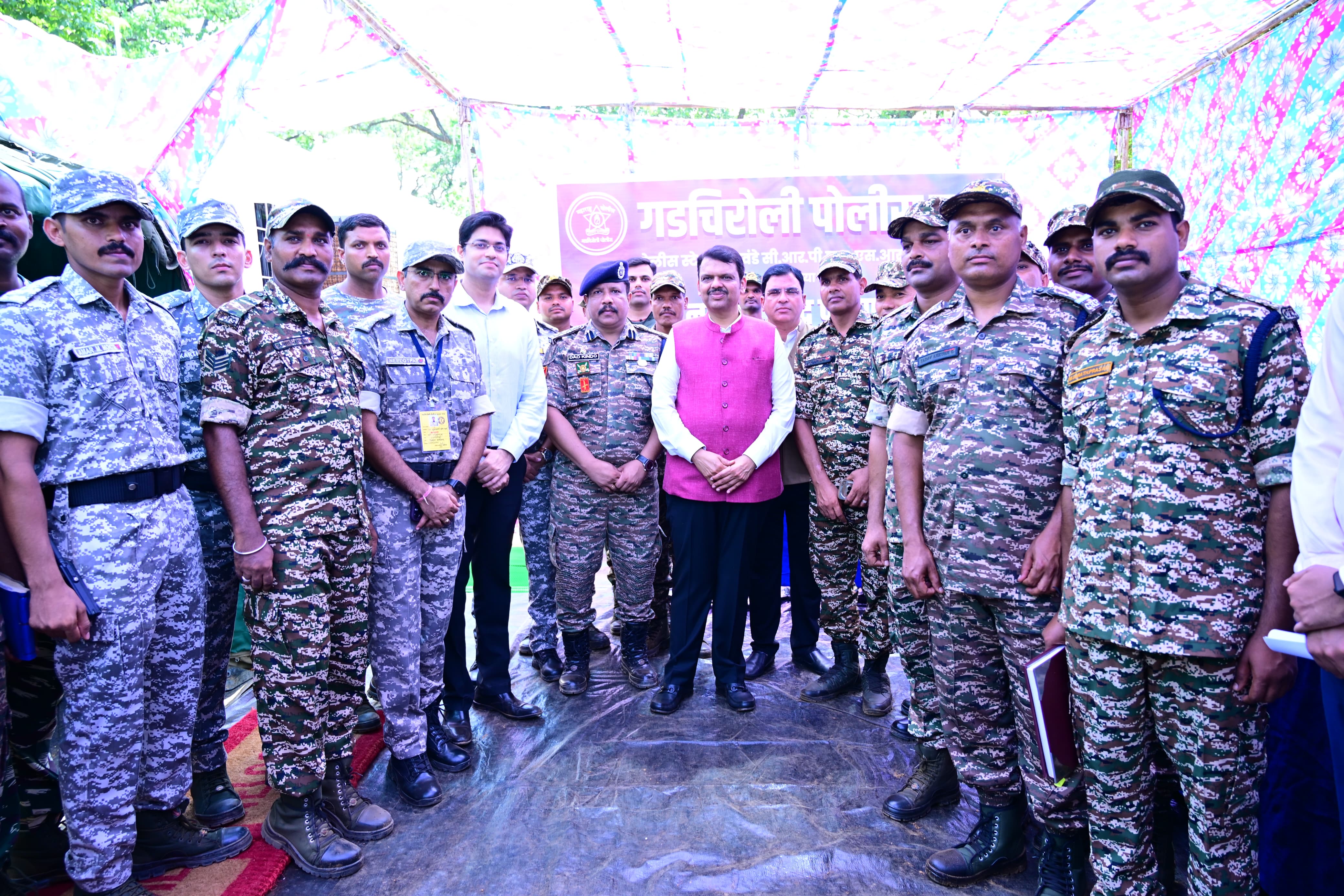 CM Devendra Fadnavis in gadchiroli