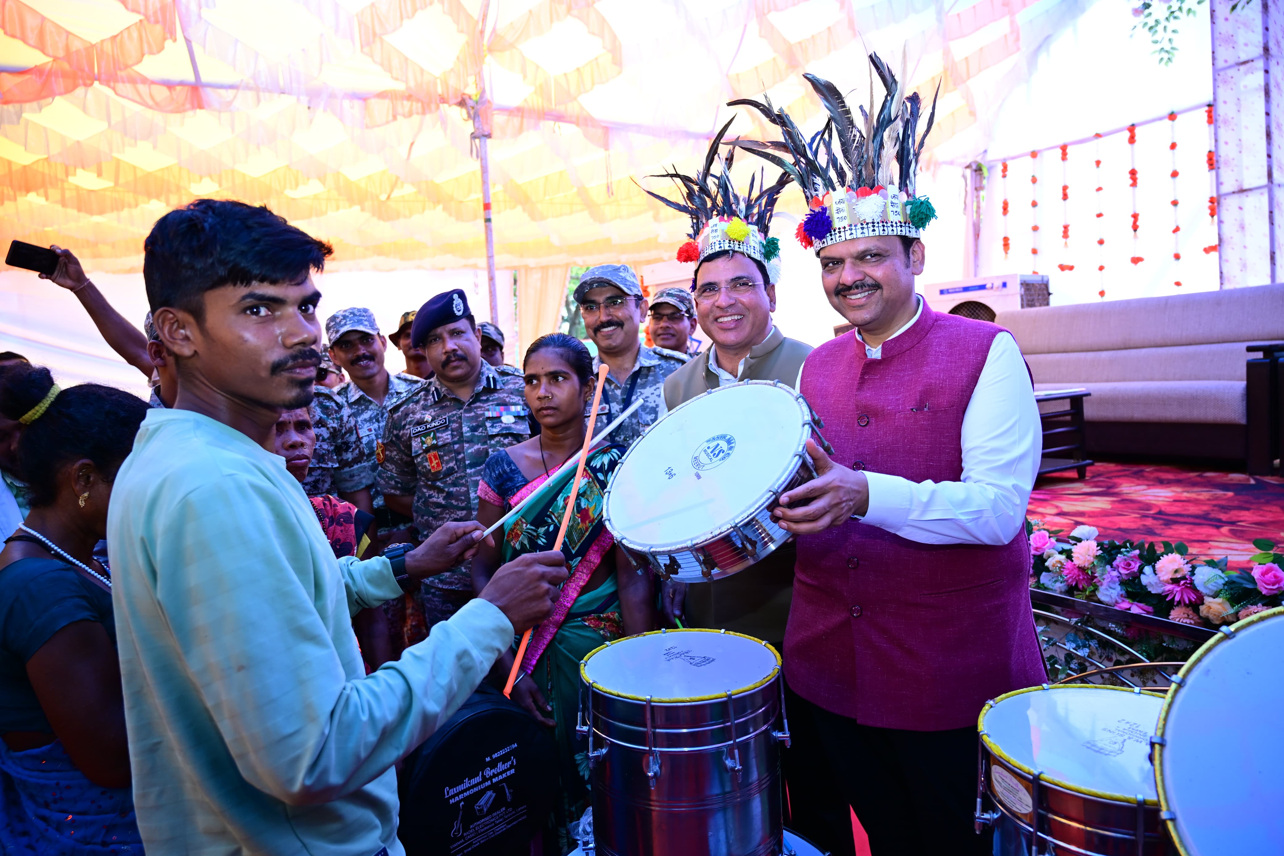 CM Devendra Fadnavis in gadchiroli