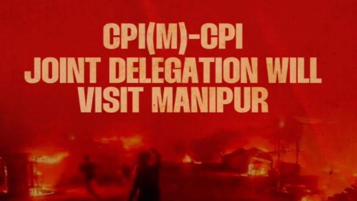 Manipur solidarity left parties visit