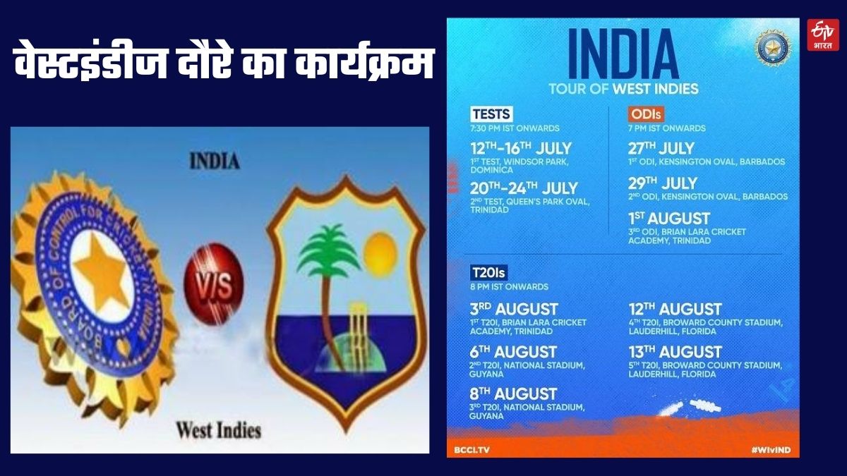 India vs West Indies Tour Program