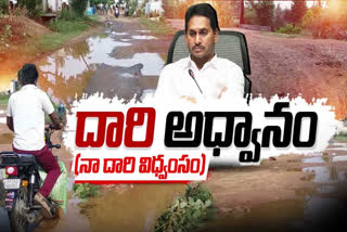 Damaged roads in AP