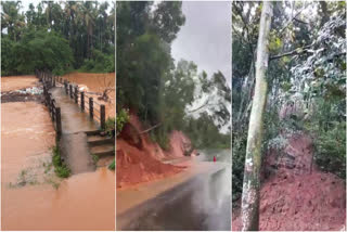 Kasaragod Rain  landslide in Malom Punja  rain update  മണ്ണിടിച്ചിൽ  മാലോം പുഞ്ചയിൽ വ്യാപക മണ്ണിടിച്ചിൽ  മഴ  കാസർകോട് മഴ