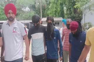 Police arrested 4 robbers with weapons in Ludhiana town Khanna