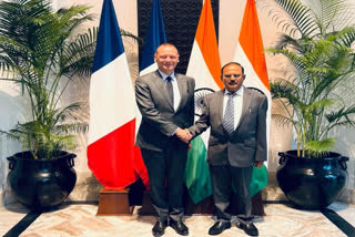 Emmanuel Bonne, the Diplomatic Adviser to the French President,  called on National Security Advisor Ajit Doval in Delhi on Thursday. Both leaders reaffirmed their commitment to take forward the strategic dialogue between India and France. The main agenda of today's meeting was Prime Minister Modi's upcoming visit to France for Bastille Day. According to sources, French NSA reiterated that France is a key partner of India in defence, space and nuclear technology.