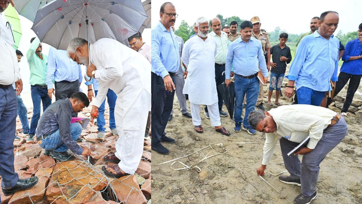 बांध नापने मैदान में उतरे मंत्री