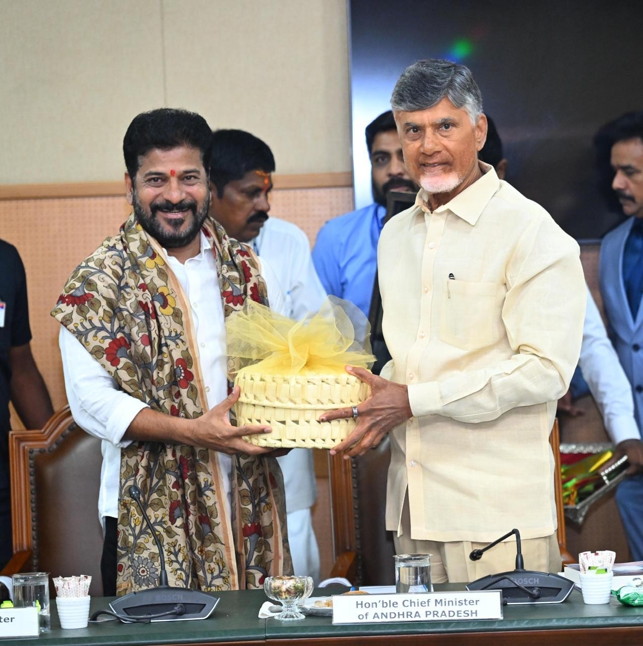 Telugu States CMs Meeting in Hyderabad