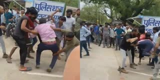 CHHATARPUR POLICE STATION FIGHT
