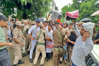 Protesters released from jail after being detained by tinsukia police, Moran Students Union threatened to continue their agitation