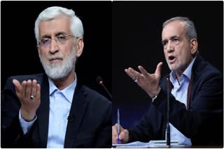 File Photo: Saeed Jalili (Left), Masoud Pezeshkian (Right)