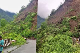 Massive Landslide in Arunachal Blocks Pasighat-Pangin Link Road