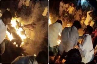 MAN FALLS ON ALAI KUNI FIRE