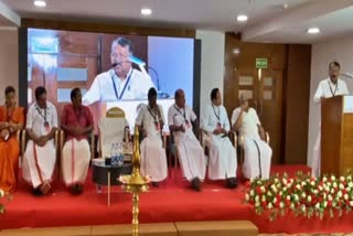 PJ JOSEPH  BJP AND CPM LEADERS WITH PJ JOSEPH  KERALA CONGRESS LEADER PJ JOSEPH  KERALA CONGRESS