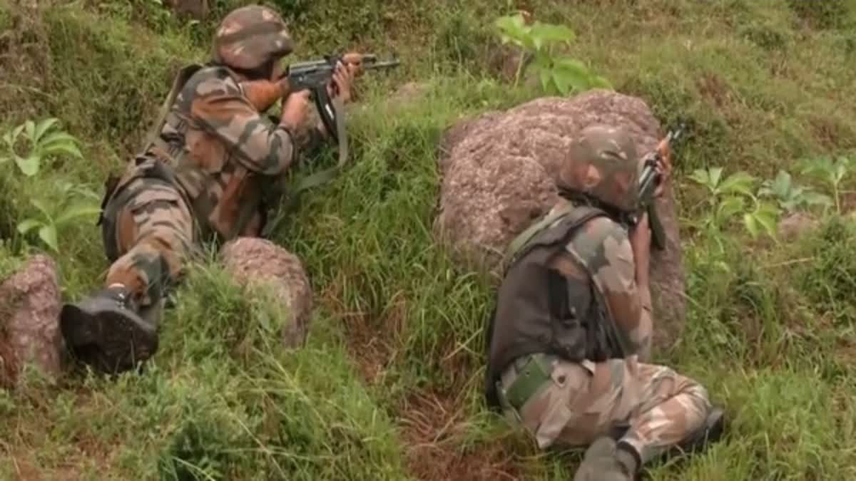 Terrorist neutralized as encounter breaks out in Rajouri jammu kashmir