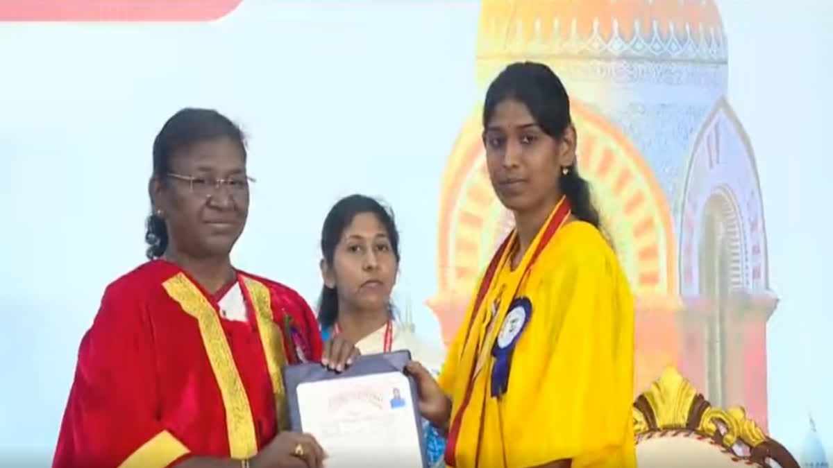 President Droupadi Murmu at University of Madras convocation