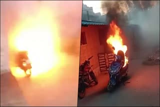 electric-bike-caught-fire-after-charging-in-chamarajanagar